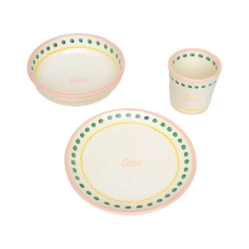 Personalised Kids Ceramic Set Pink (copia)-