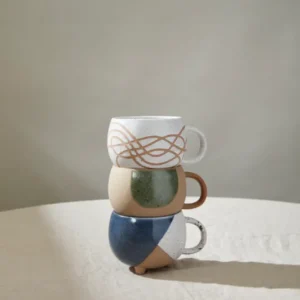 Milk and Sugar Mug Set of 4 By Accent Decor | Planters, Troughs & Cachepots | Modishstore - 1