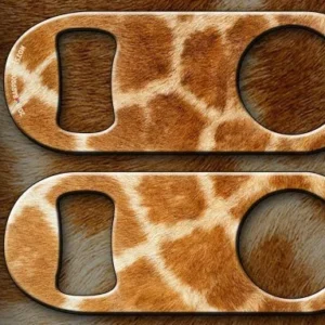 Mini Speed Bottle Opener / Bar Key - Giraffe Print - Bar Products - Bottle Opener