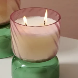 Pink Juniper Candle Set of 2 By Accent Decor | Candle Holders | Modishstore - 1
