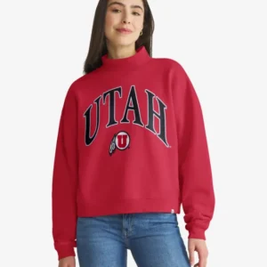 UTAH UTES VANTAGE '47 WOMEN'S MOCK NECK PULLOVER
